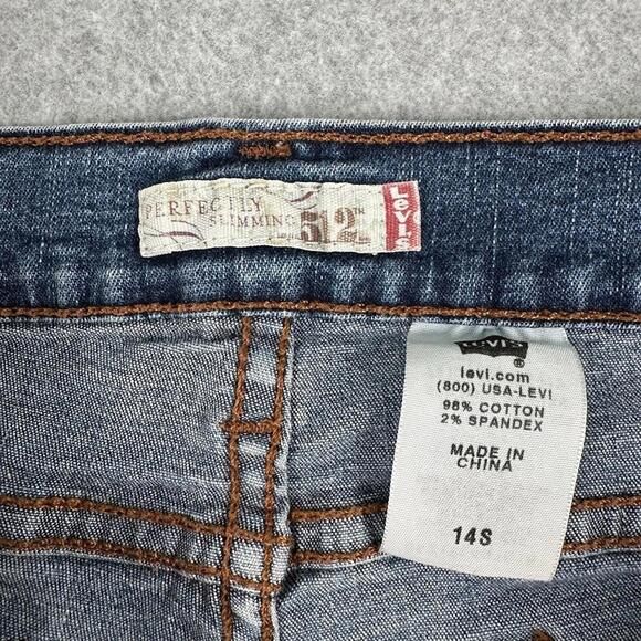 Levi’s 512 Women's Jeans 14S (30x24) Western Rodeo Denim Boot Perfectly Slimming - Picture 2 of 11